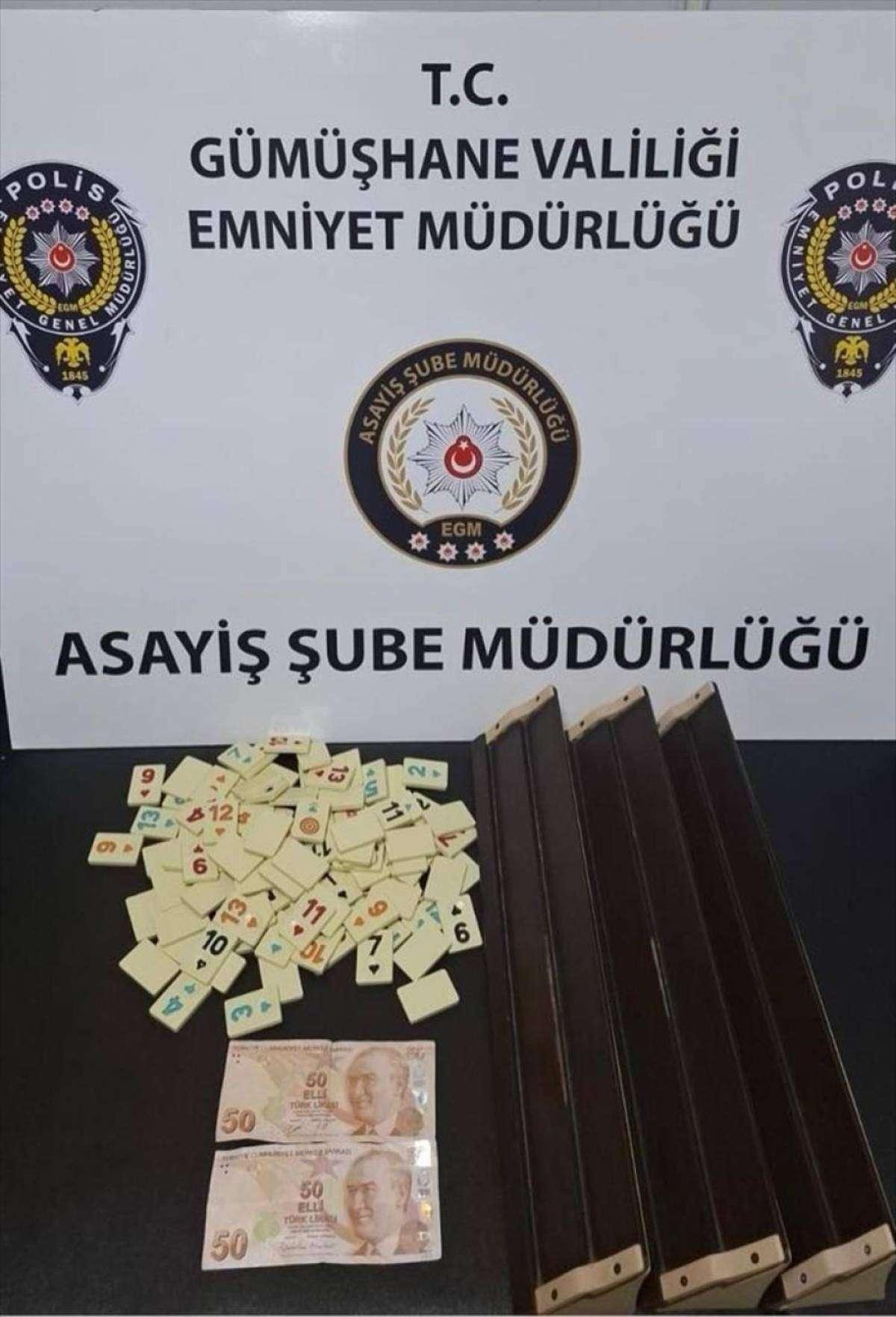 Gümüşhane’de Kumar Oynayan 4 Kişiye Ceza