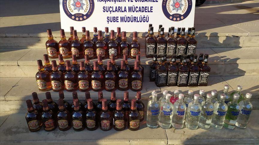 Gümüşhane’de sahte içki operasyonunda 1 kişi yakalandı