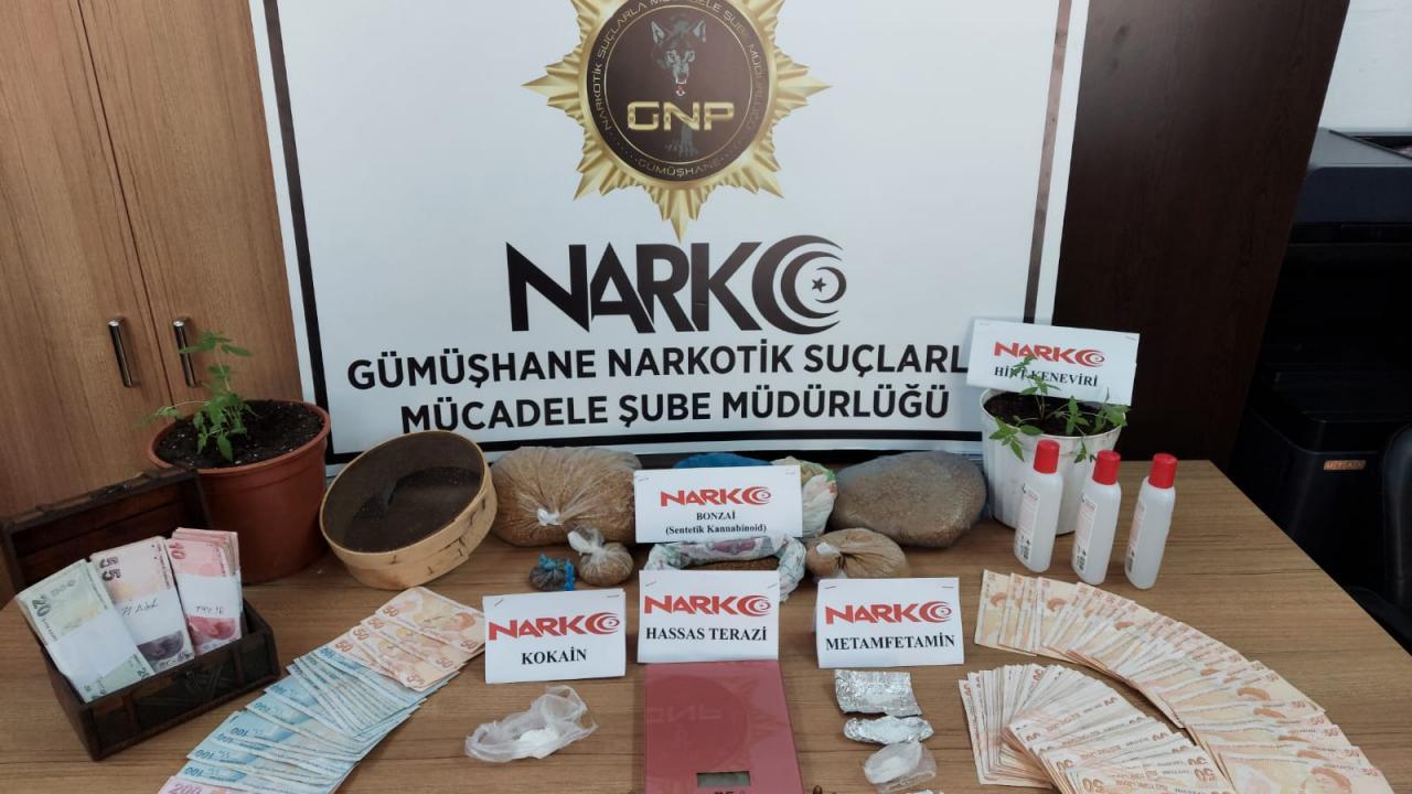 Gümüşhane’de Uyuşturucu Madde Ele Geçirildi