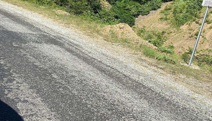 Kazıkbeli – Kürtün Yolunda Onarımlar Sürüyor
