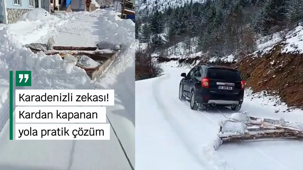 Kardan kapanan yola pratik çözüm
