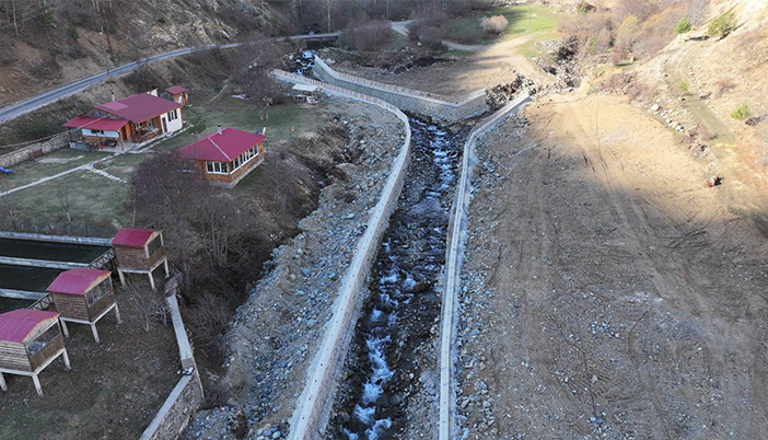 Torul Gülaçar’da Taşkın Tehlikesine Karşı DSİ Hamlesi